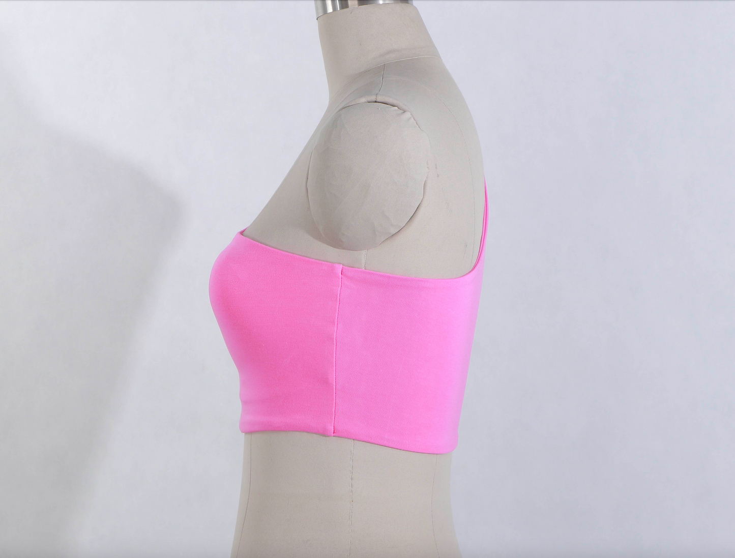 Bamboo One Shoulder Bra Top - 4 Colours