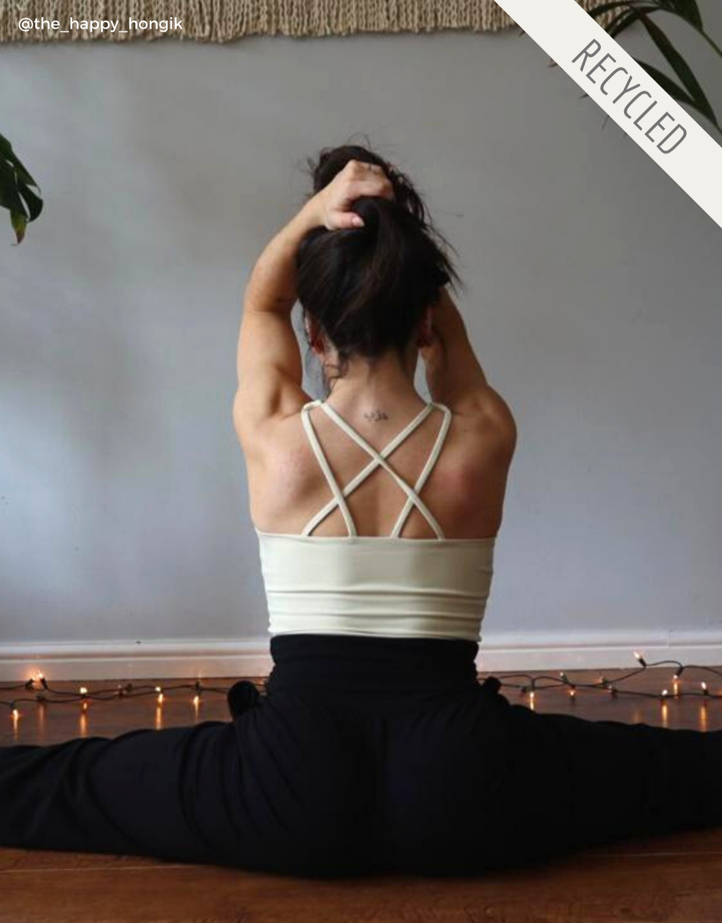 Down To Earth Recycled Bra Top - Air 🌬 ~ Pastel Yellow