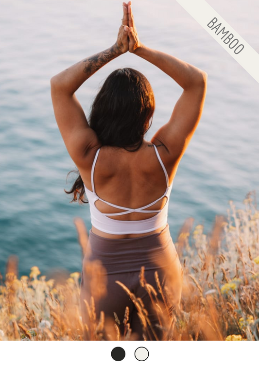 Bamboo Cora Low Cut Back Cami Bra Top - 2 Colours