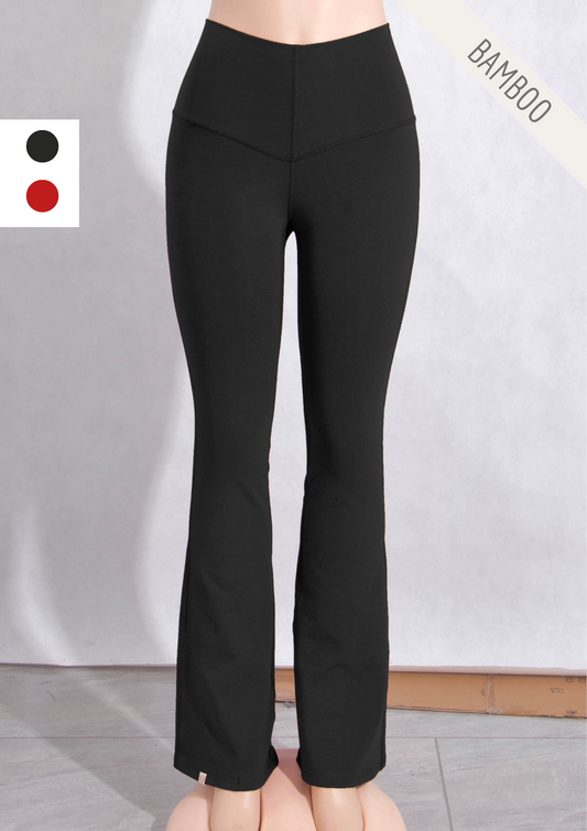 Molly Yoga Pants-Black-Bamboo-Sustainable Canadian Made Women's